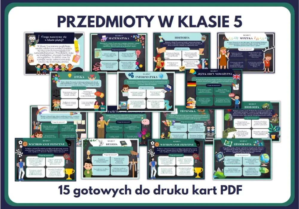 Przedmioty w 5 klasie - Pełna lista i jak przygotować dziecko