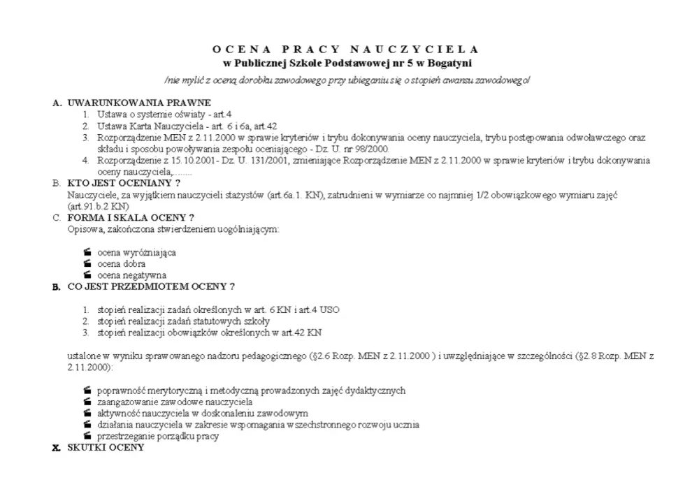 Ocena pracy nauczyciela - Zrozum procedury i awansuj