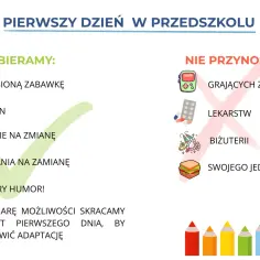 Jak realizować kierunki polityki oświatowej w przedszkolu? Na pierwszy dzień zabierz ulubioną zabawkę, bidon, kapcie i ubrania na zmianę, a przede wszystkim dobry humor!
