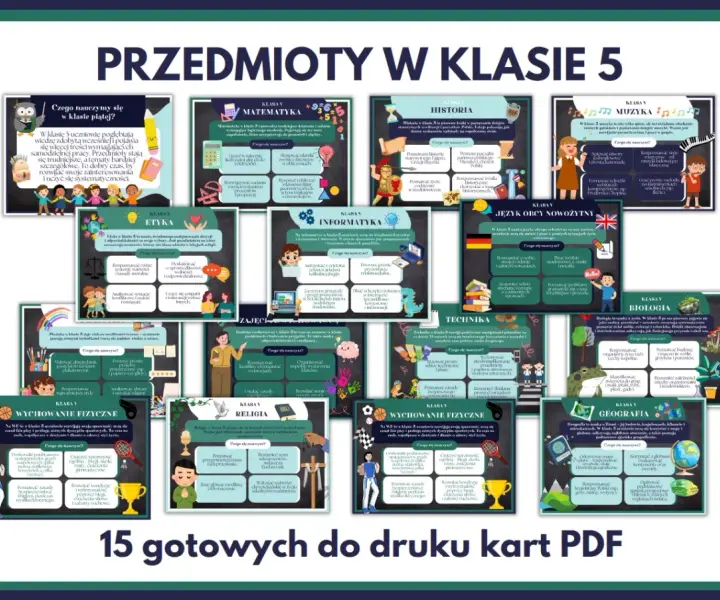 Przedmioty w 5 klasie - Pełna lista i jak przygotować dziecko