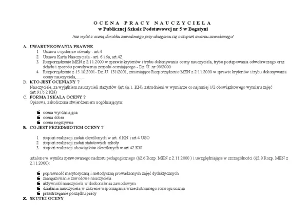 Ocena pracy nauczyciela - Zrozum procedury i awansuj